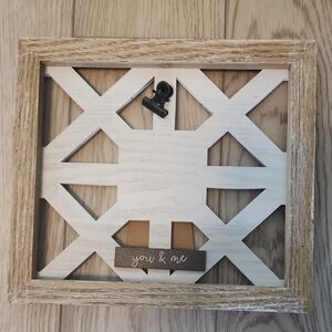 Rustic Wooden Photo Frame with Clip